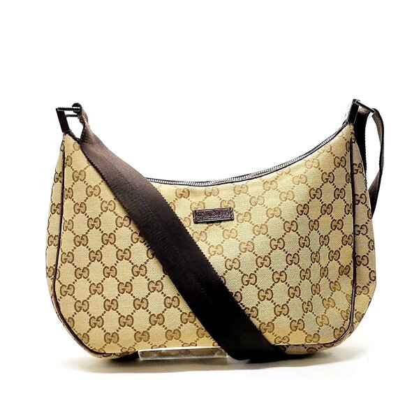 Gucci Shoulder Bag Brown Canvas 417-070325 - Picture 1 of 13